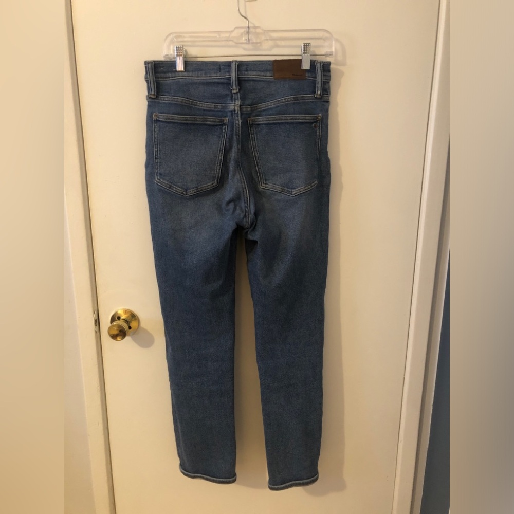 Madewell The Perfect Vintage Crop Jean High Rise Medium Wash Blue Size 28 - Picture 5 of 9
